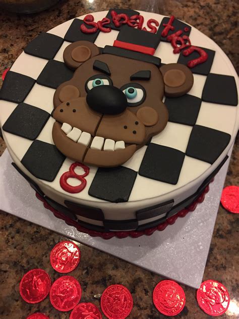 Five Nights At Freddys Cake Cake Decorating Birthday Cake Recipe Fnaf Cakes Birthdays