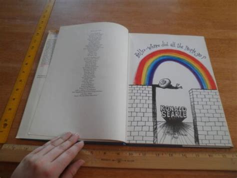 Ronald Searle Hello Where Did All The People Go Book 1970 Hardcover