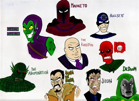 Artistic Asylum Marvel DC Villains Villian Images For Games