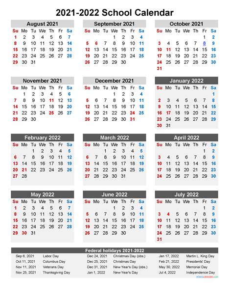 Susd Calendar 2021 22 Customize And Print