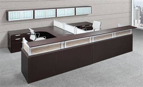 Modular reception seating by high point is designed with versatility in mind. Ndi Office Furniture Reception Desk Suite W/ Storage - Plb144 | Reception Stations | Worthington ...