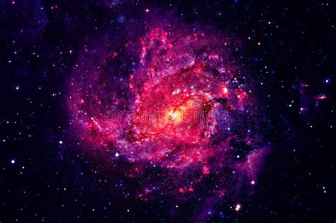 Incredibly Beautiful Spiral Galaxy In Outer Space Stock Image Image