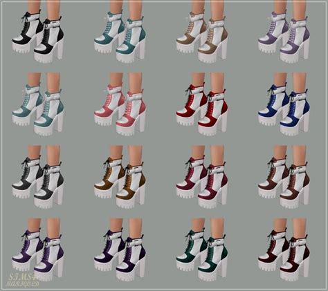 Chunky Sneakers Heels청키 스니커즈힐여자 신발 Sims4 Marigold 신발 심즈 4 심즈