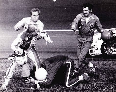 Fight At The End Of The Daytona Between Cale Yarborough And