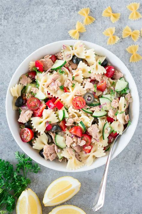 Tuna Pasta Salad Ready In 15 Min Delicious Meets Healthy