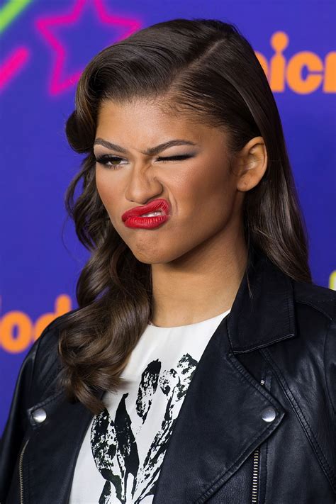 Zendaya accepts the emmy for outstanding lead actress in a drama series for euphoria at the 72nd emmy awards. ZENDAYA COLEMAN at Nickelodeon Halo Awards 2014 in New ...