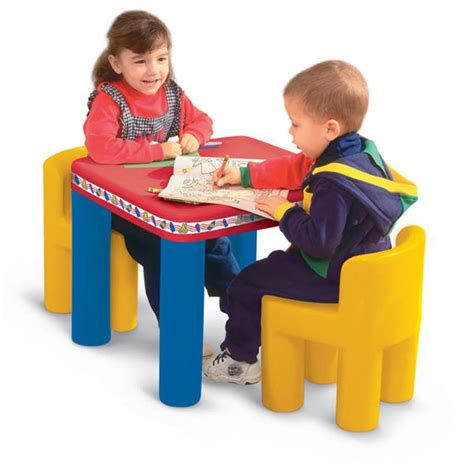 Our patio furniture line includes kids' picnic tables and garden chairs for kids. Little Tikes Classic Table and & Chairs - Best Educational ...