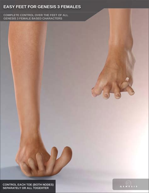 Easy Feet For Genesis 3 Females Daz 3d