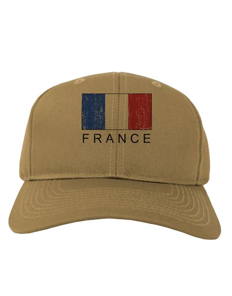 French Flag France Text Distressed Adult Baseball Cap Hat By Tooloud
