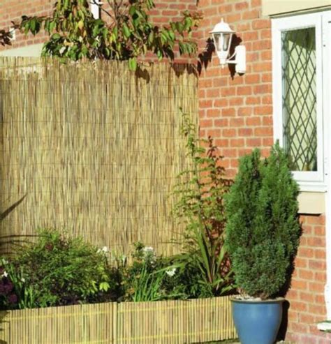 Bamboo Screening Roll Natural Peeled Reed Screen Fencing Garden Fence