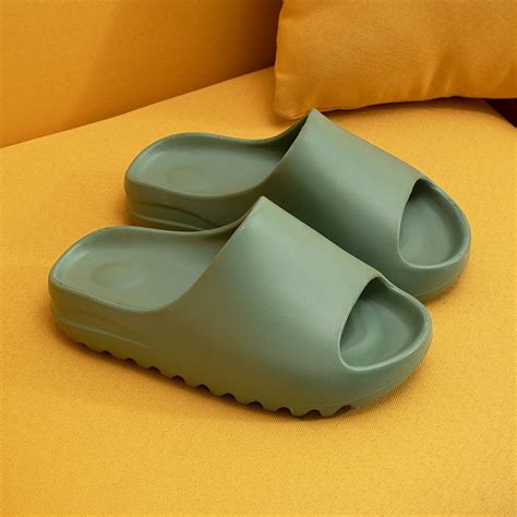 Pure Color Slippers Yeezy Slide Bone Adult Unisex Summer Yzy Etsy