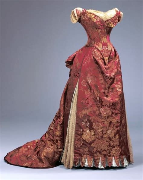 Ball Gown Evening Dress C 1885 Worth Lily Absinthe