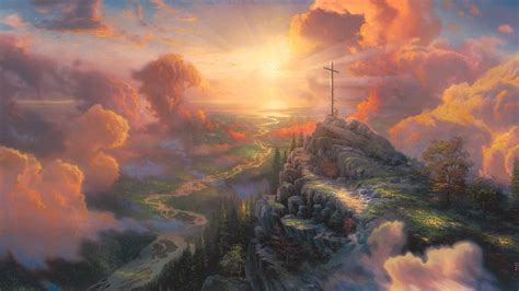 Painting Heaven Landscape Cloud Colorful Wallpaper Resolution