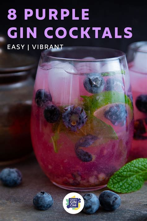 These 8 Purple Gin Cocktails Prove That Lilac Is The New Pink Gin Cocktail Recipes Gin