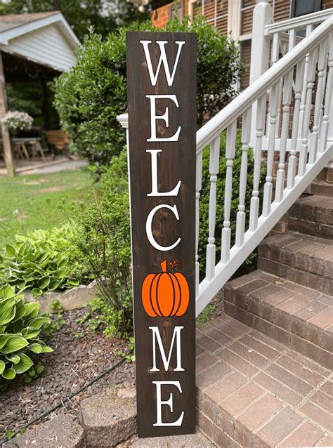 Fall Porch Sign Leaning Porch Sign Fall Decor Fall Porch Etsy