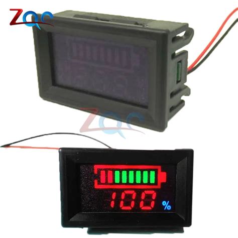 V Acid Lead Batteries Indicator Battery Capacity Digital Led Tester Voltmeter Volt Voltage
