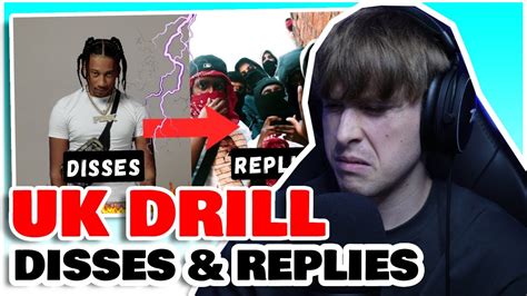 Uk Drill Disses And Replies Reaction Youtube