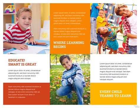 Preschool Brochure Templates