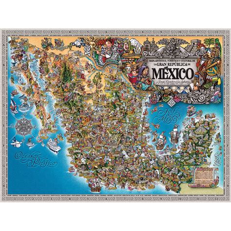 Mapa Turístico De La Gran República De México