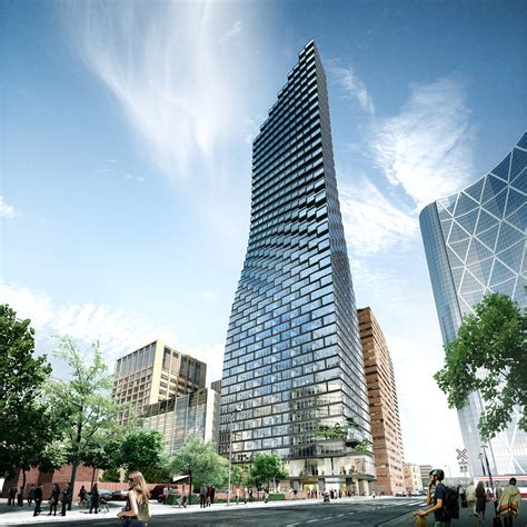 Bigs Telus Sky Tower Breaks Ground In Calgary Canada News Archinect