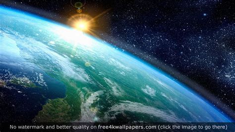 Planet Sky Light 4k Wallpaper Outer Space Wallpaper Earth From Space