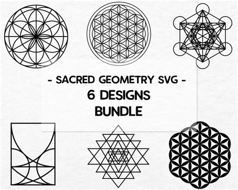 Sacred Geometry Svg Bundle Sacred Geometry Svg Cut File Etsy