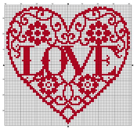 free cross stitch pattern for valentine s 79 x 75 stitches use a nice