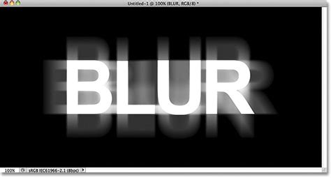 Ghostly Blur Text Effect In Photoshop