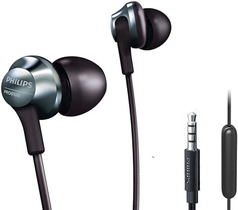 Philips Pro Wired Earbuds Headphones With Mic Powerful Bass