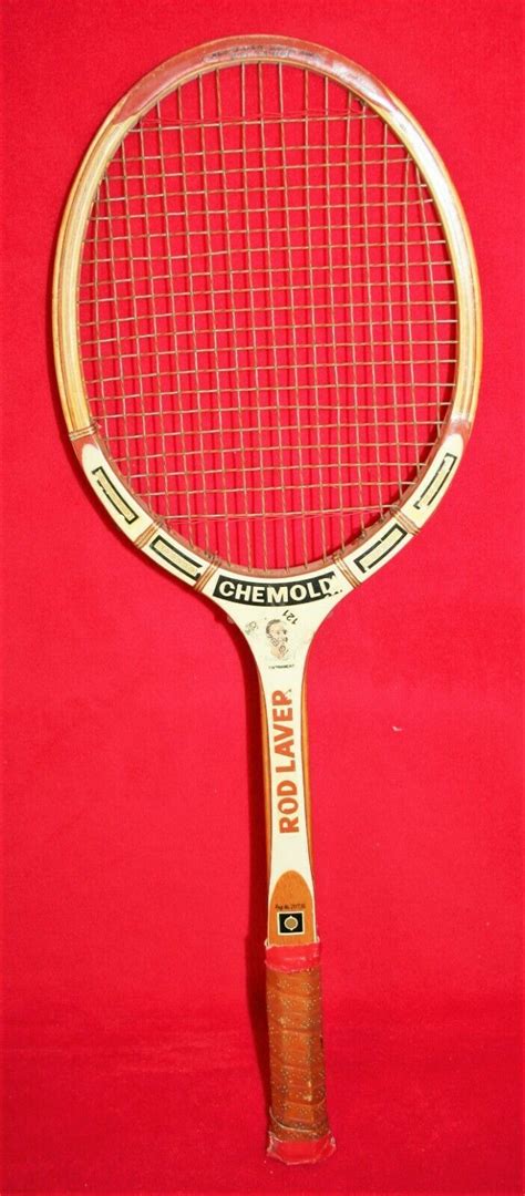 Vintage Wooden Tennis Racket Chemold Rod Laver Tournament Racquet