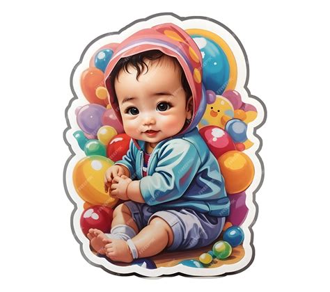 Premium Vector Baby Vector Illustration Sticker