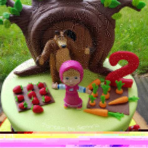 Masha And The Bear Decorated Cake By Tortenbysemra Cakesdecor