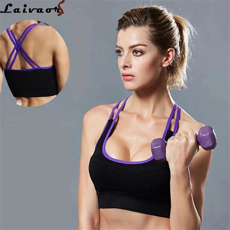 Sexy Backless Cross Sports Bras Women Elastic Comfortable Breathable Top Fitness Running