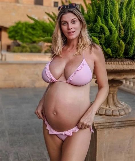 Pregnant Ashley James Strips Down To Bikini To Celebrate Rapidly