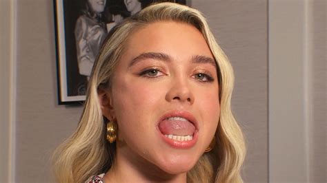 Watch Access Hollywood Interview Florence Pugh Shows Off Her Secret