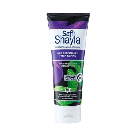 Hanya menggunakan product shampoo safi shayla warna orange (kawalan rambut gugur) sahaja. SAFI Shayla Fresh & Shine Hair Conditioner - Safi