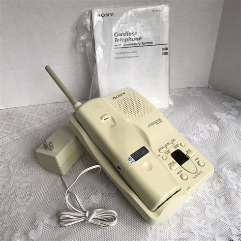 Vintage Sony Cordless Telephone 1990s Phone In Off Etsy Cordless