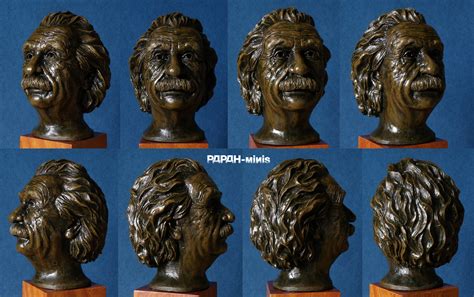 Albert Einstein Bust 13 Painted Resin Cast By Papah Minis On Deviantart