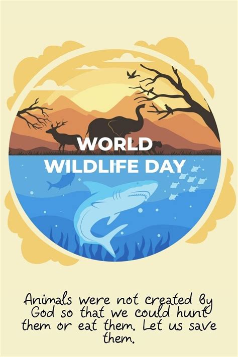 World Wildlife Day Wildlife Day Poster On Save Wildlife World Wild
