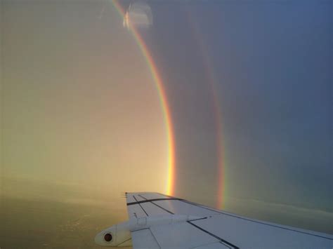 Spectacular Rainbow Seen From The Airplane Travel Moments In Time