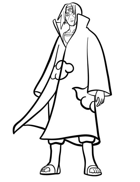 Itachi Uchiha Coloring Coloring Pages