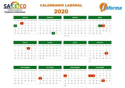Calendario Laboral 2020 Hot Sex Picture