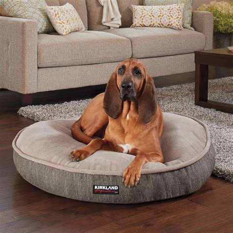 If you need to return a larger item, please contact our member care team via the chat. Kirkland Signature 42" Round Pet Bed Grey Textured Brown ...