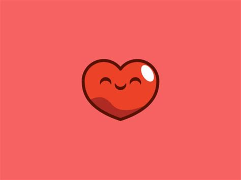 Animated Beating Heart Emoji Meme Image