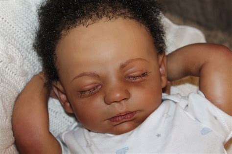 Reborn Baby Doll Sweet African American Newborn Baby Boy Owen With 3d