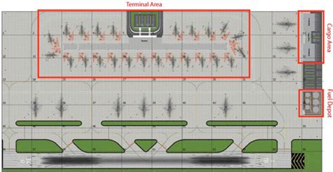 1:400 Model Airport Single Runway #2 Foils | Airport Diorama Designs