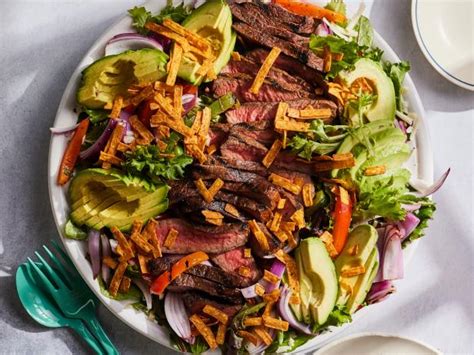 Fajita Steak Salad With Cilantro Lime Vinaigrette Recipe Food Network
