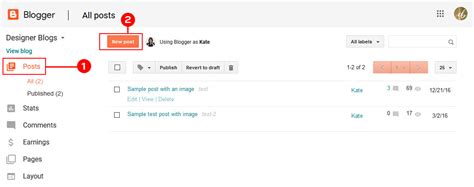 How To Create A New Post In Blogger Designer Blogs