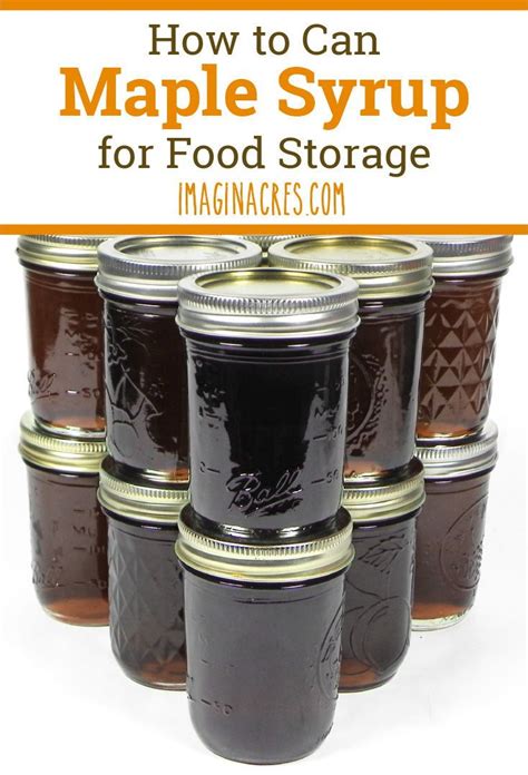 Canning Maple Syrup Imaginacres Recipe Homemade Maple Syrup Diy