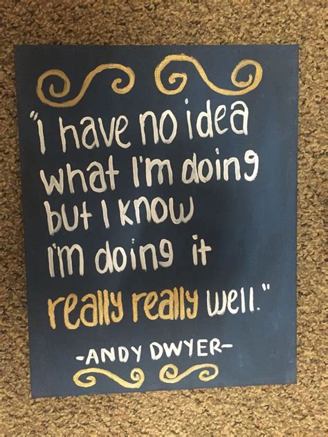 Parks & Rec canvas words written by me and painted by my friend